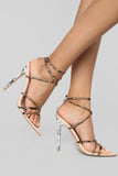 In The Mix Heeled Sandal - Nude