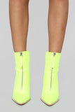 On The Rocks Heeled Boot - Lime