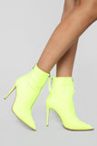 On The Rocks Heeled Boot - Lime