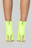 On The Rocks Heeled Boot - Lime