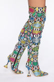 A Boss Status Heeled Boots - Multi Color