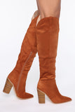 Riding Out Heeled Boot - Chestnut