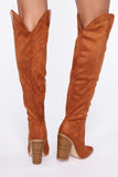 Riding Out Heeled Boot - Chestnut
