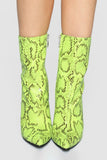 Midnight Lover Boot - Neon Yellow