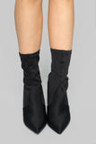 How You Remind Me Booties - Black