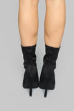 How You Remind Me Booties - Black