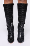 Stomp Around Here Boots - Black