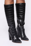 Stomp Around Here Boots - Black