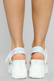 Walking On Air Flat Sandal - White