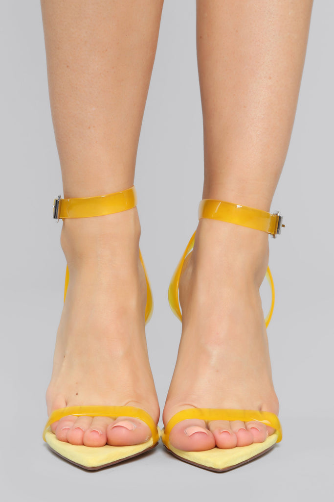 Calling For You Heeled Sandal - Yellow