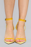 Calling For You Heeled Sandal - Yellow