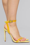 Calling For You Heeled Sandal - Yellow