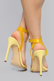 Calling For You Heeled Sandal - Yellow