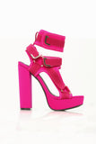 Head In The Clouds Platform Heel - Fuchsia