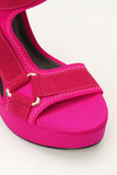 Head In The Clouds Platform Heel - Fuchsia