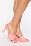 Stay Fearless Heeled Sandals - Coral