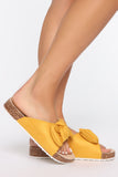 Sweet Intentions Flat Sandal - Mustard