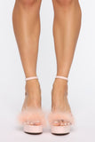 Hey There Feather Heels - Nude
