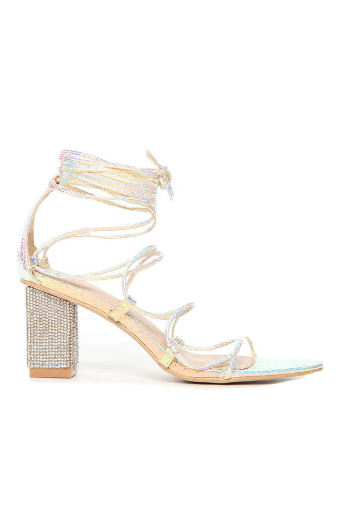 Be Dazzled Heeled Sandal - Multi