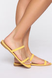 Take Me Away Flat Sandal - Yellow
