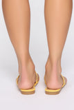 Take Me Away Flat Sandal - Yellow