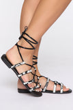 Once And For All Flat Sandals - Black
