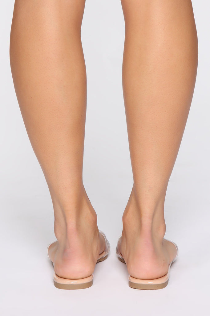 In The Clear Flat Sandal - Nude