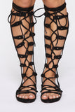 For All We Know Gladiator Sandals - Black