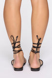 Don't Even Worry About it Sandals - Black