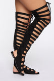 Ready Set Go Gladiator Sandals - Black