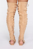 Ready Set Go Gladiator Sandals - Beige