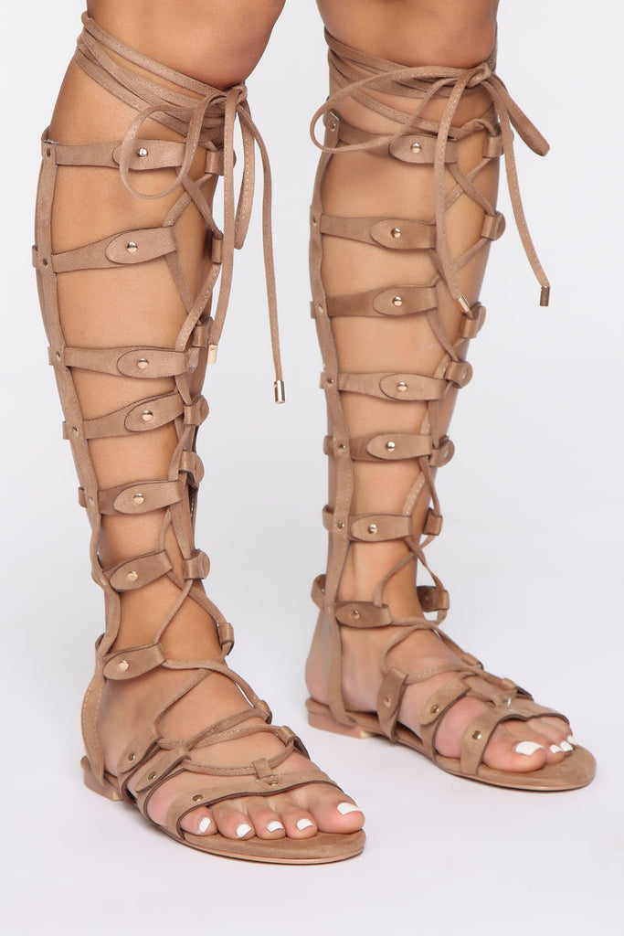 For All We Know Gladiator Sandals - Beige