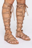 For All We Know Gladiator Sandals - Beige
