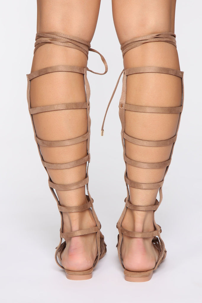 For All We Know Gladiator Sandals - Beige