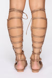 For All We Know Gladiator Sandals - Beige