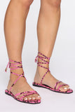 Don't Even Worry About it Sandals - Pink