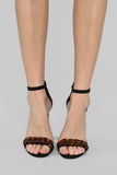 Give and Take Heeled Sandals - Black
