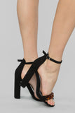 Give and Take Heeled Sandals - Black
