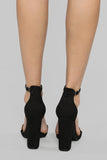 Give and Take Heeled Sandals - Black