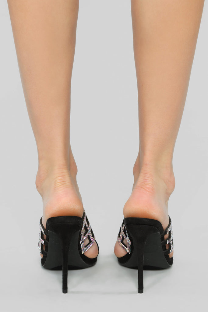 Bling It Out Heeled Sandal - Black
