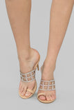 Bling It Out Heeled Sandal - Nude