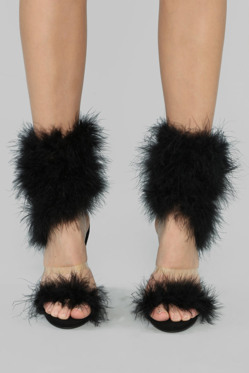 Keep On Dreaming Heeled Sandals - Black
