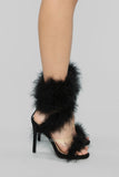 Keep On Dreaming Heeled Sandals - Black