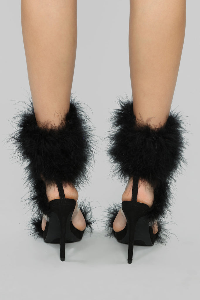 Keep On Dreaming Heeled Sandals - Black