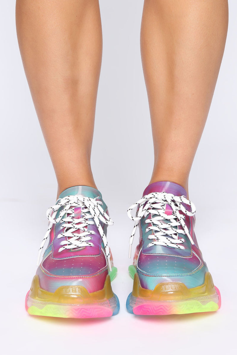Drives Me Crazy Sneakers - Multi Color