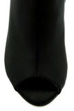 Steady Peepin Bootie - Black