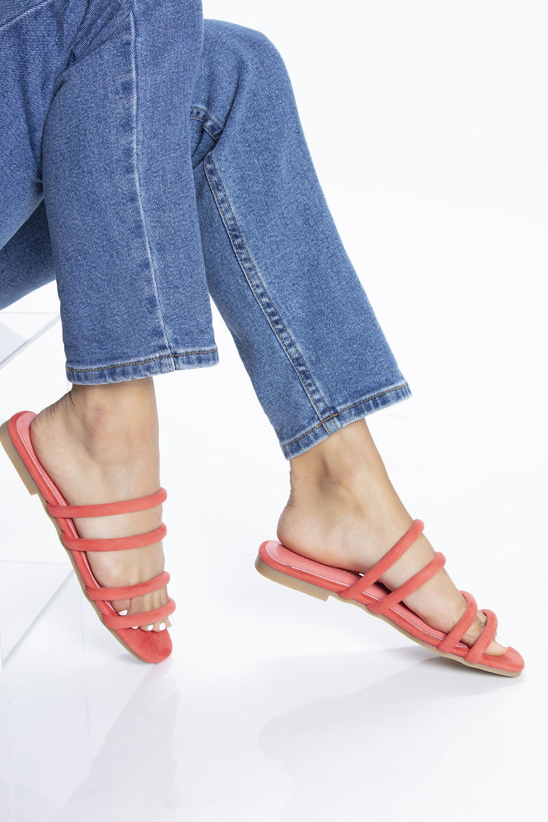 Here We Go Again Sandal - Coral
