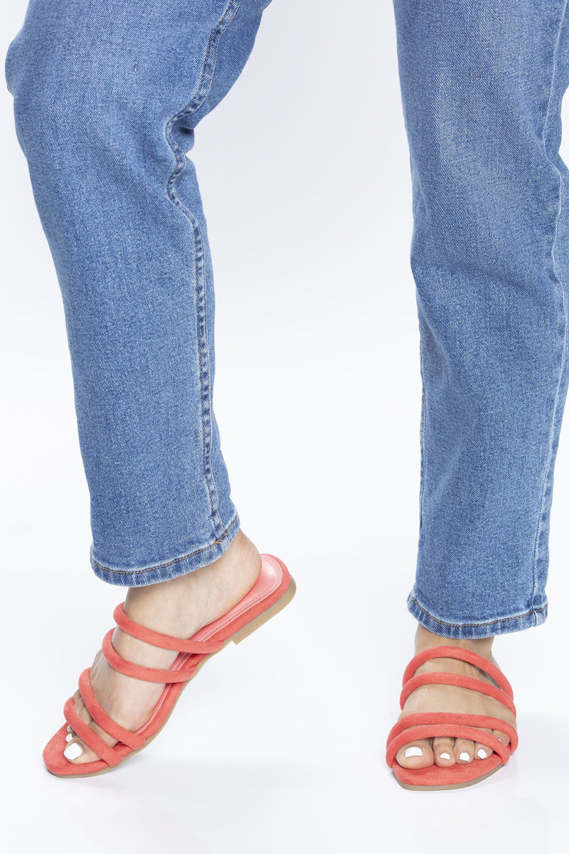 Here We Go Again Sandal - Coral