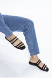 Here We Go Again Sandal - Black