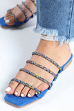 Last Chance Flat Sandal - Blue